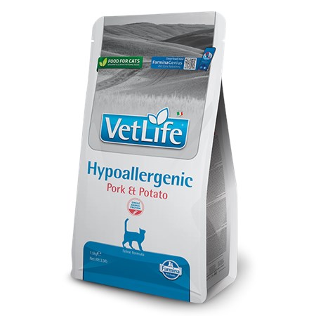farmina vet life hypoallergenic maiale patate 400 gr per gatti