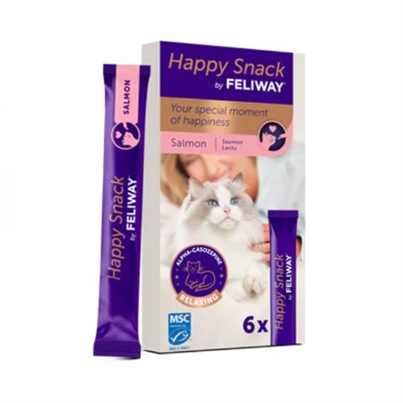 feliway happy snack 6 stick per gatti con salmone