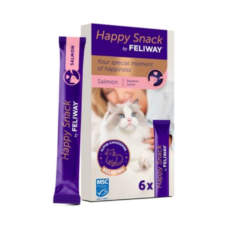 Feliway Happy Snack 6 stick Per Gatti Con Salmone