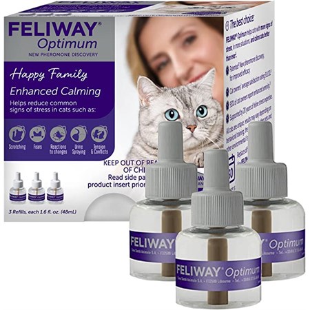 Feliway Optimum Set 3 Ricariche 48 ml Per Gatti in Gatti