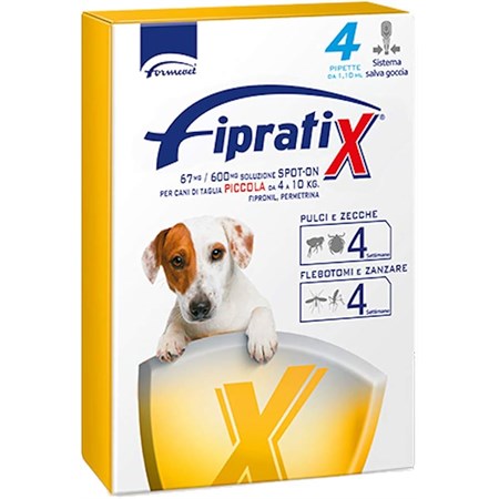 fipratix spot on piccolo da 4 a 10 kg fiprotix