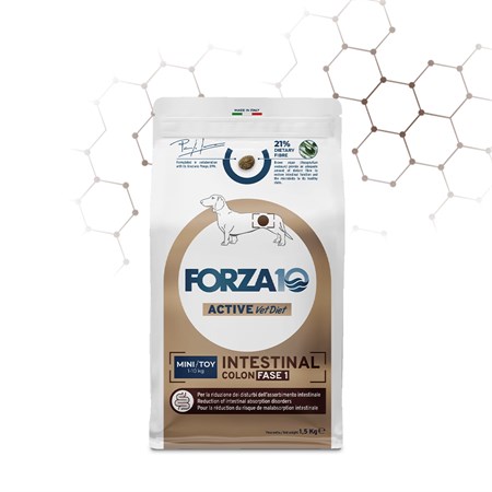 forza 10 active vet diet intestinal colon fase 1 mini toy 1 5 kg crocchette per cani