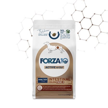 forza 10 active vet diet intestinal colon fase 2 mini toy 1 5 kg crocchette per cani