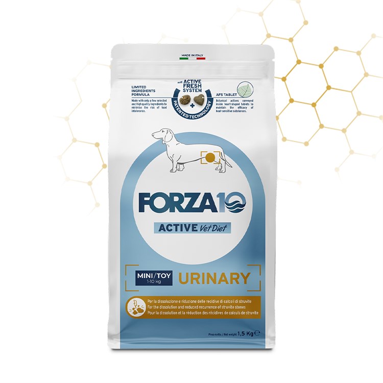Forza 10 Active Vet Diet Mini Toy Urinary 1,5 kg Crocchette Per Cani