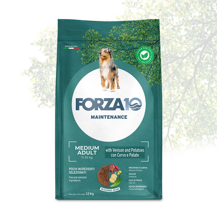 Forza 10 Adult Medium Maintenance Cervo 12 kg Per Cani MOLTO DANN