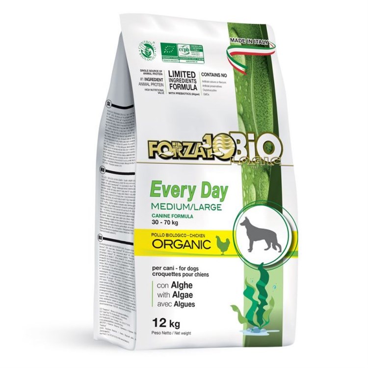 Forza 10 Bio Every Day Medium Large al Pollo e Alghe 12 Kg