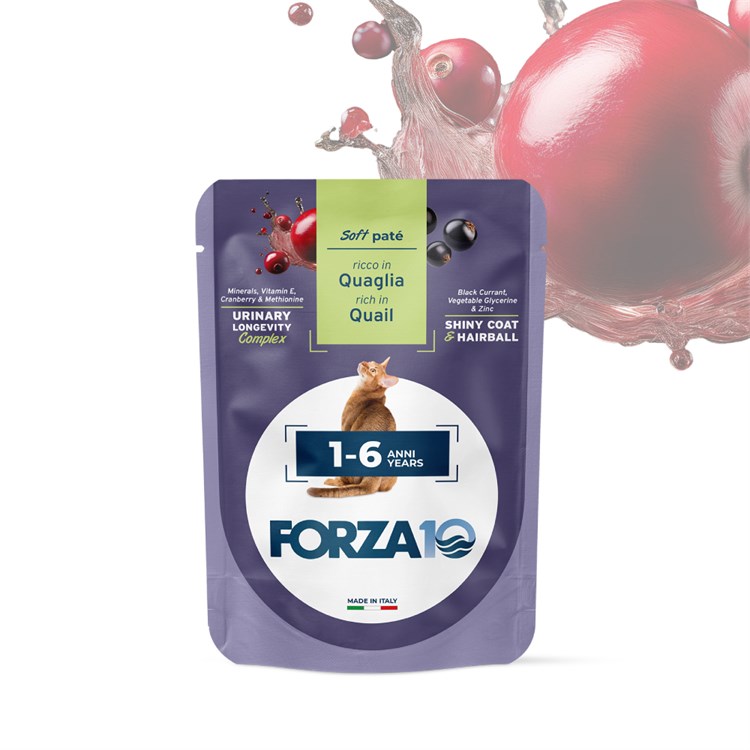 Forza 10 BOTANICat Adult Quaglia 80 Gr Patè Busta Umido Gatto