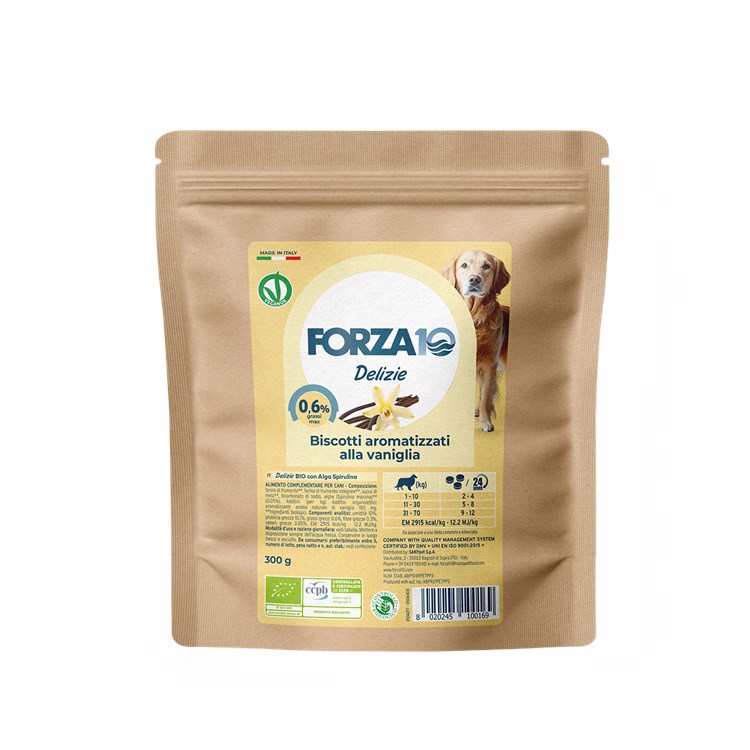 Forza 10 Delizie Biscotti Bio alla Vaniglia 300 gr