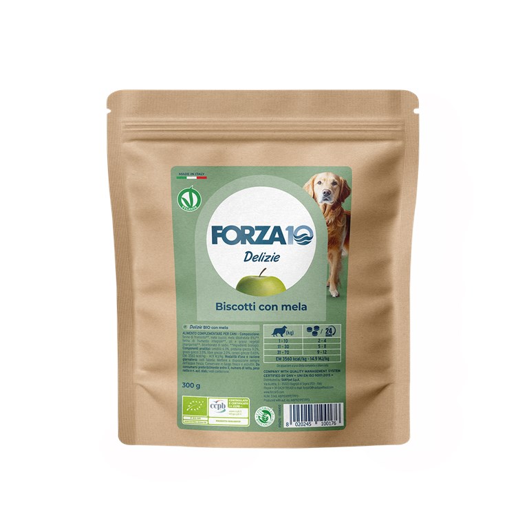 Forza 10 Delizie Biscotti Bio Con Mela 300 gr