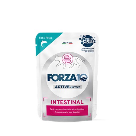 forza 10 intestinal active pesce 100 gr busta umido gatto cane