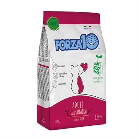 forza 10 maintenance adult anatra 1 kg crocchette gatti