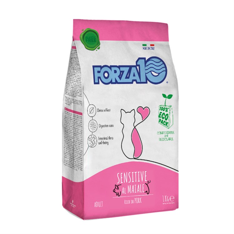 Forza 10 Maintenance Adult Sensitive Maiale 350 gr Crocchette Gatti