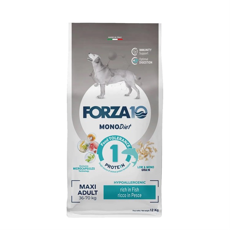 Forza 10 Maxi Diet Al Pesce 12 kg Per Cani DANNEGGIATO