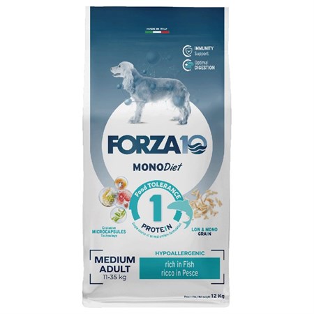 forza 10 medium diet al pesce 12 kg per cani danneggiato