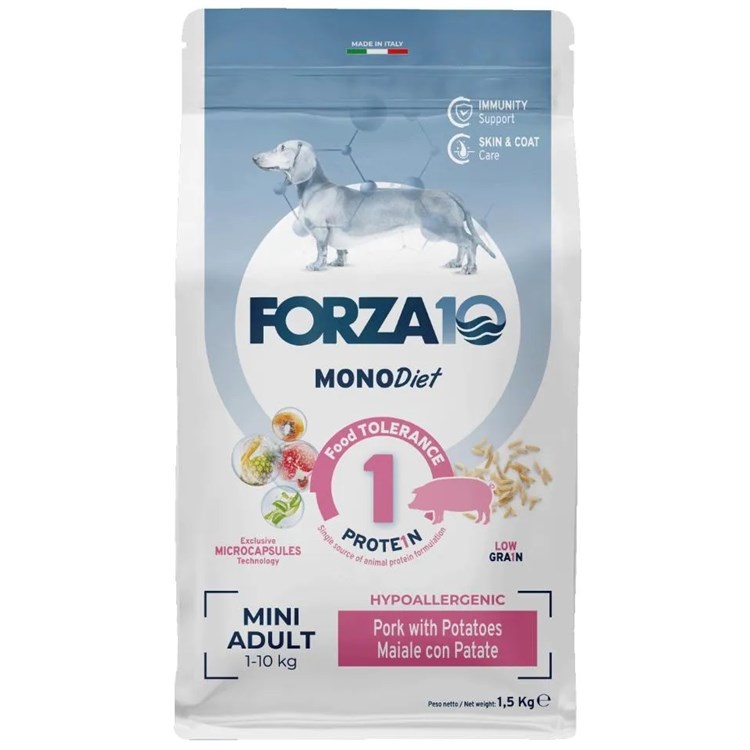 Forza 10 Mini Toy Diet Maiale Patate 1,5 kg Per Cani