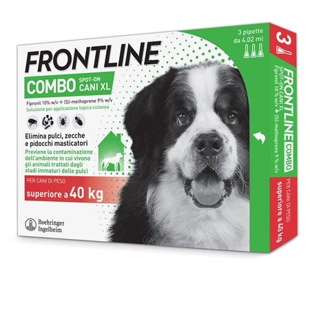Frontline Combo Per Cani XL oltre 40 - 60 kg 3 Pipette in Cani