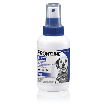 frontline spray 100 ml per cani e gatti