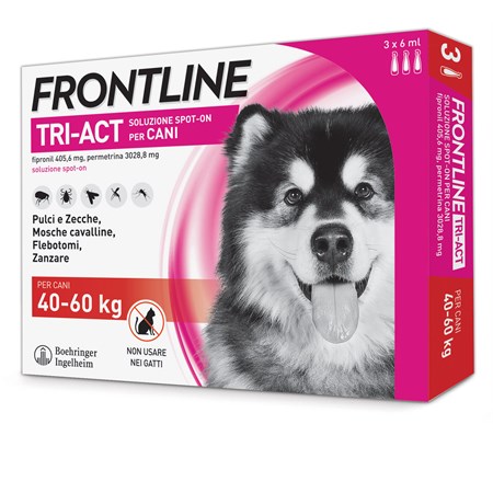 frontline tri act 40 60 kg 6 pipette antiparassitario per cane