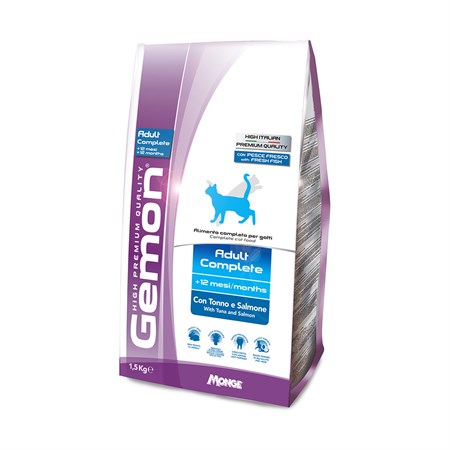 gemon adult complet tonno salmone 1 5 kg crocchette gatti adulti