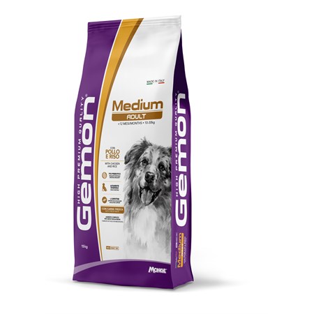 gemon by monge medium adult pollo 15 kg cani danneggiato