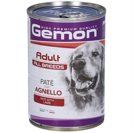 gemon dog adult pate agnello 400 gr barattolo umido cane