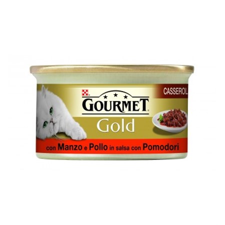 gourmet gold casserole 85 gr manzo pollo e pomodoro