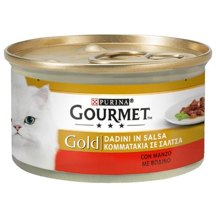 Gourmet gold dadini 85 gr Manzo