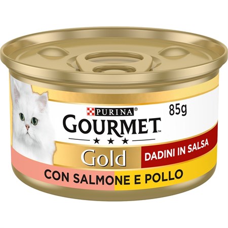 gourmet gold dadini 85 gr salmone e pollo
