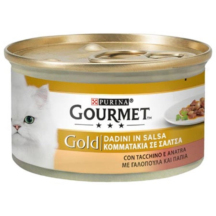Gourmet gold dadini 85 gr Tacchino e anatra