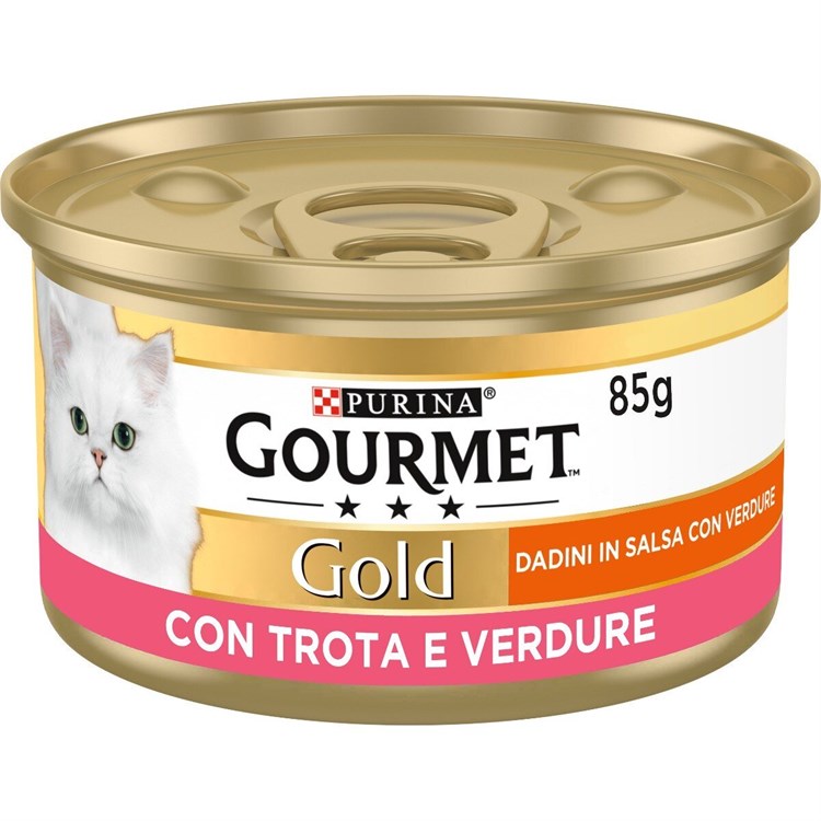 Gourmet gold dadini 85 gr Trota e Verdure
