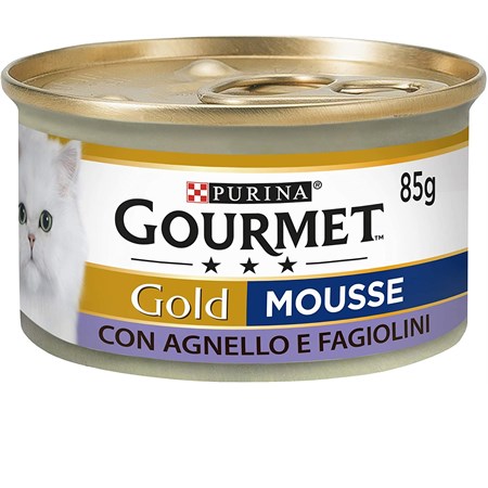 gourmet gold mousse 85 gr agnello e fagiolini