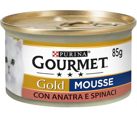 gourmet gold mousse 85 gr anatra e spinaci