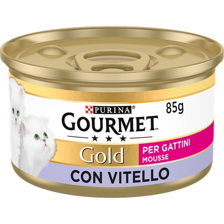 gourmet gold mousse kitten per gattini 85 gr vitello