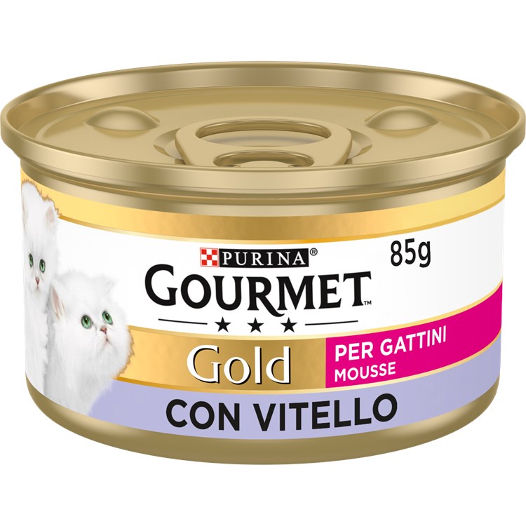 Gourmet gold mousse Kitten Per Gattini 85 gr Vitello