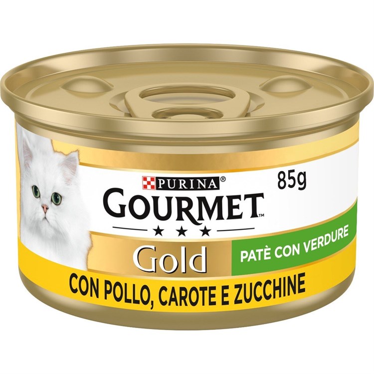 Gourmet gold pate' 85 gr Pollo carote e zucchine