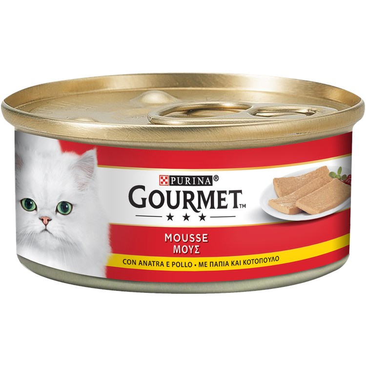 Gourmet mousse 195 gr Anatra e pollo