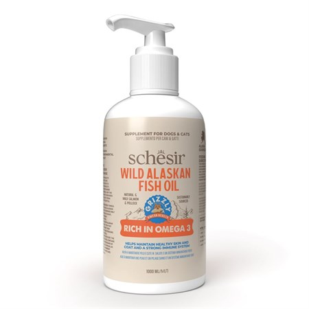 grizzly pet products olio di salmone 1 lt per cani e gatti