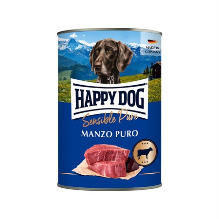 happy dog manzo monoproteico 800 gr umido cane