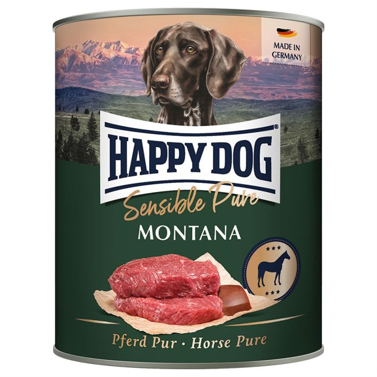 Happy Dog Sensible Pure Montana Cavallo 800 gr Umido Cane