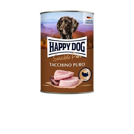 happy dog tacchino monoproteico 800 gr umido cane