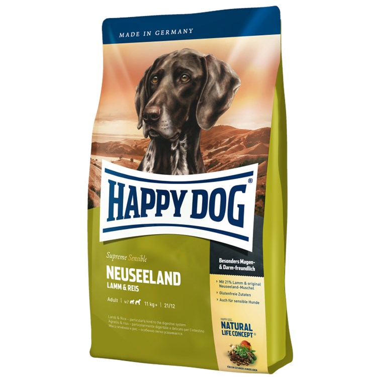 Happy Dog Supreme Sensible Nuova Zelanda Neuseeland 11 kg Per Cani