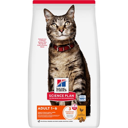 hill s science plan adult pollo 10 kg gatto