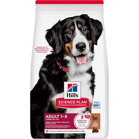 hill s science plan cane adult large breed agnello 14 kg