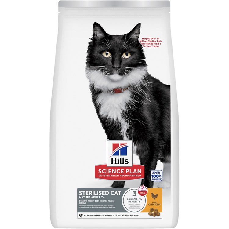Hill's Science Plan Mature Adult Sterilised Pollo 1,5 kg Gatto