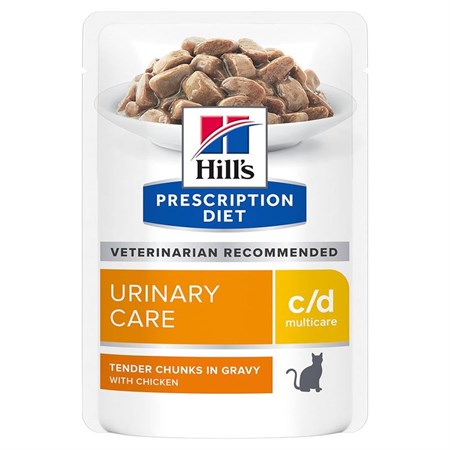 hill s diet c d pollo urinary care 85 gr umido gatto