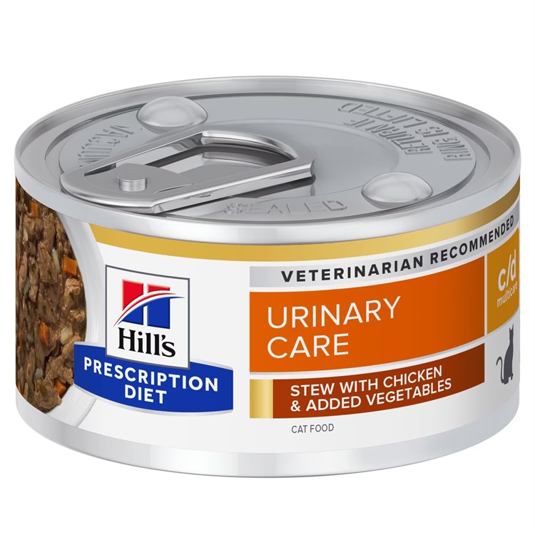 Hill's Diet C/D Stew 82 gr Spezzatino Pollo e Verdure Umido Gatto
