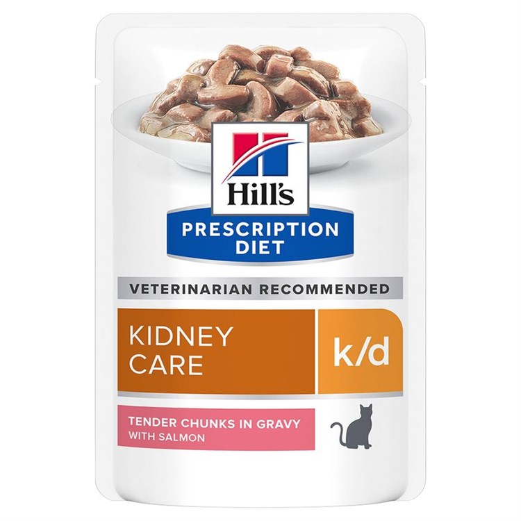 Hill's Diet K/D Salmone Kidney Care 85 gr Umido Gatto SCAD 28.02.