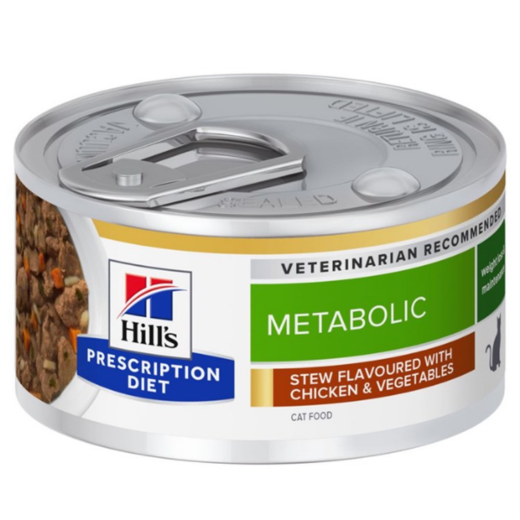 Hill's Diet Metabolic Stew 82 gr Spezzatino Pollo e Verdure Umido Gatto