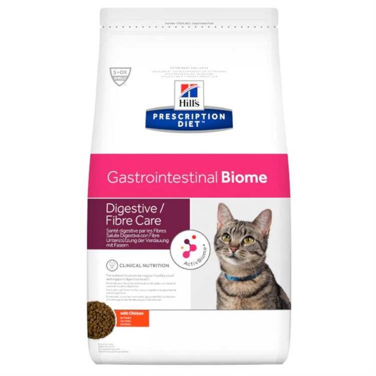 Hill's Prescription Diet GASTRO INTESTINAL Biome 8 kg Secco per Gatti DANNEGGIATO