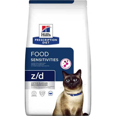 hill s prescription diet z d food sensitivities 6 kg secco per gatti